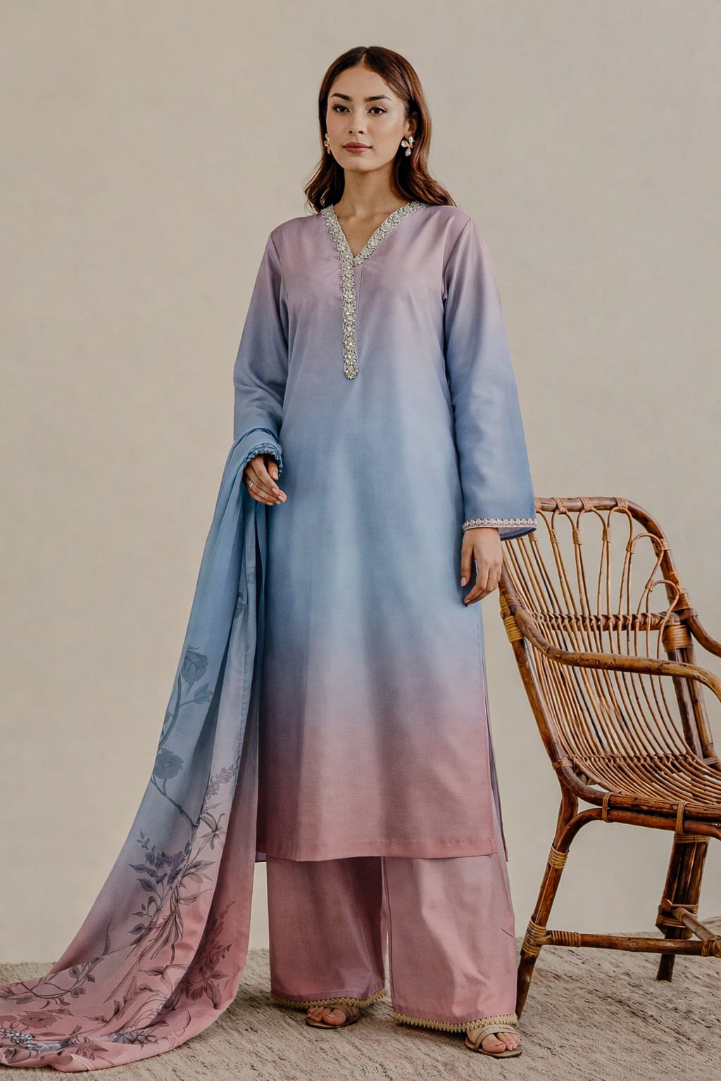 ✨ Premium 3 Pcs Women’s Stitched Swiss Lawn Digital Printed Suit – Elegant Summer Collection ✨